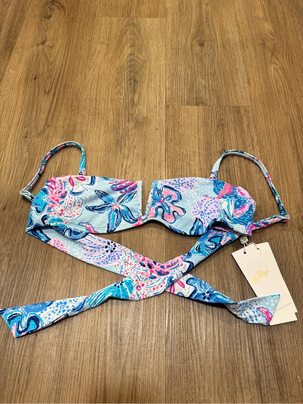Lily Pulitzer floral bikini top